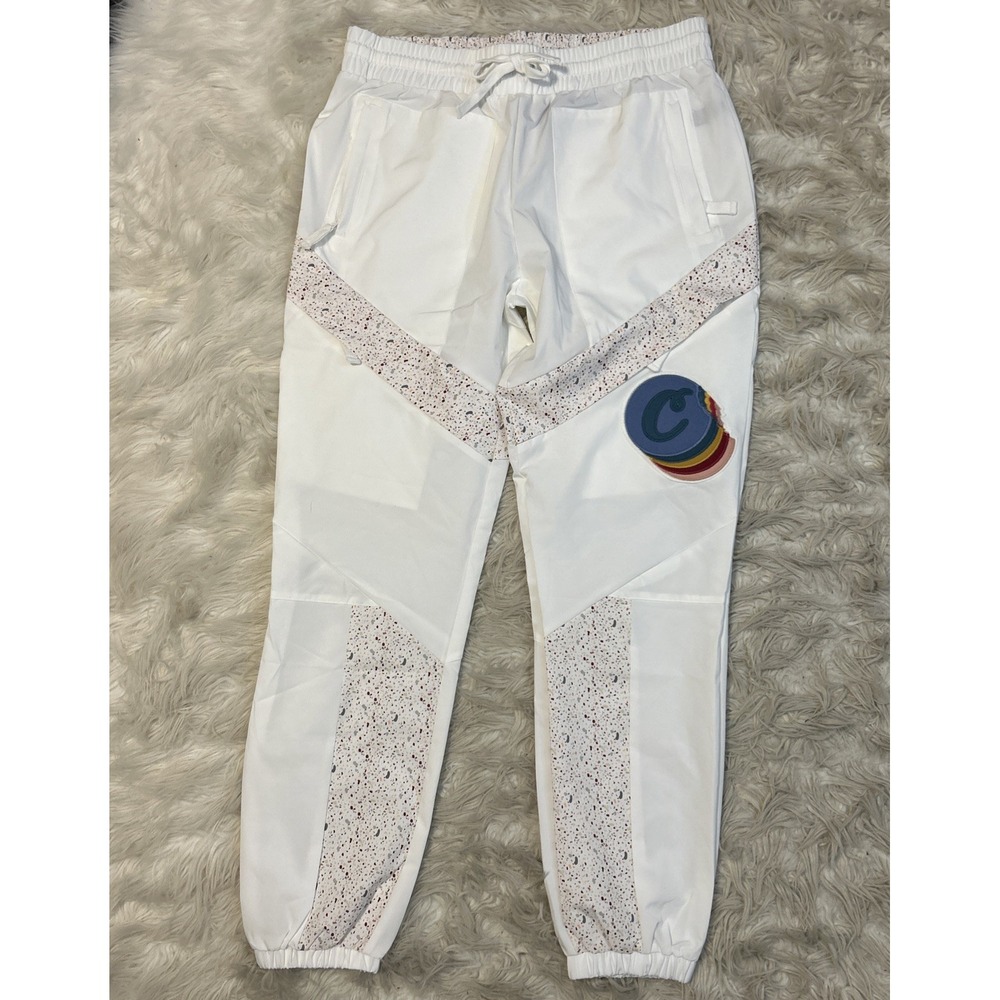 Chateau Windbreaker Pants Cookies White Men's Xl Drawstring Athleisure‎ NWT